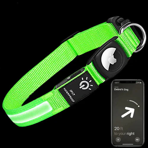 Luminous AirTag Dog Collar
