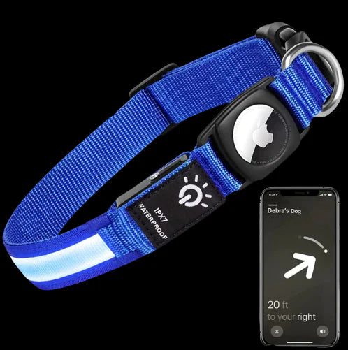Luminous AirTag Dog Collar