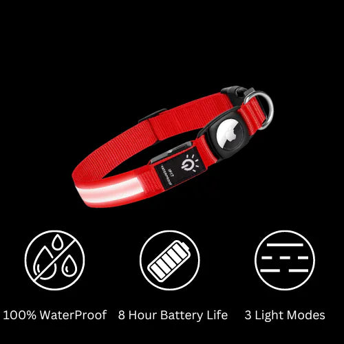 Luminous AirTag Dog Collar
