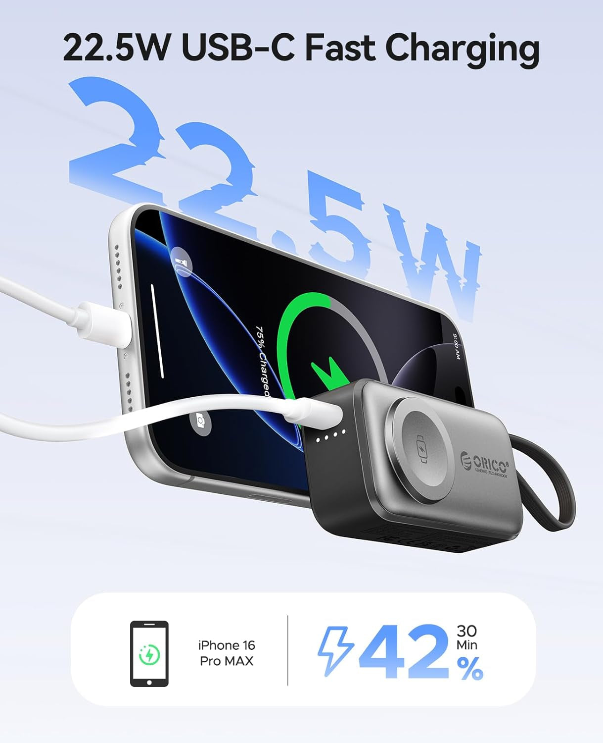 Portable Charger With Lightning Cable (4-In-1)