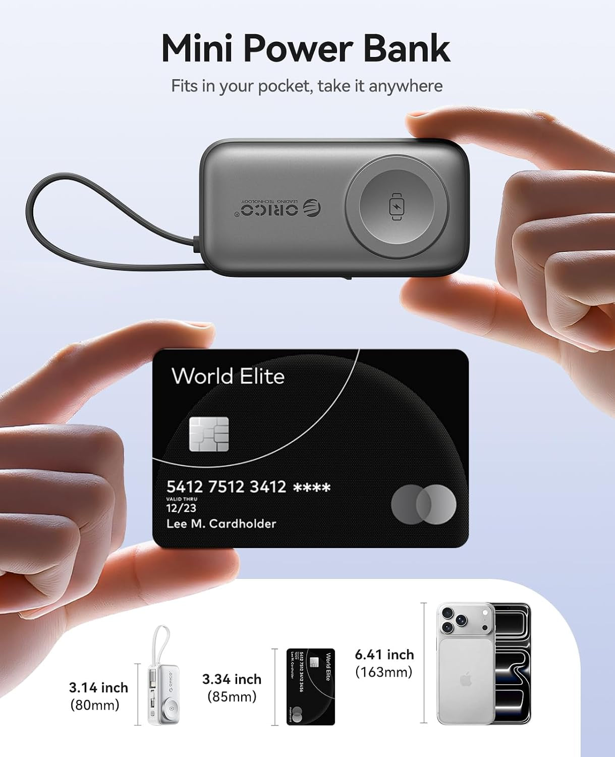 Portable Charger With Lightning Cable (4-In-1)