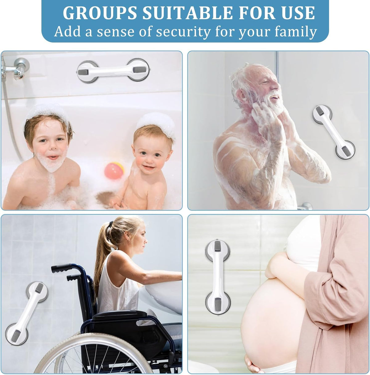 Shower Handle Bars (2 Pack)