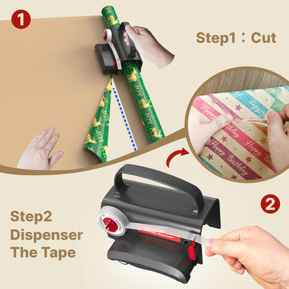 Wheel Wrapping Paper Cutter (2 Pack) 