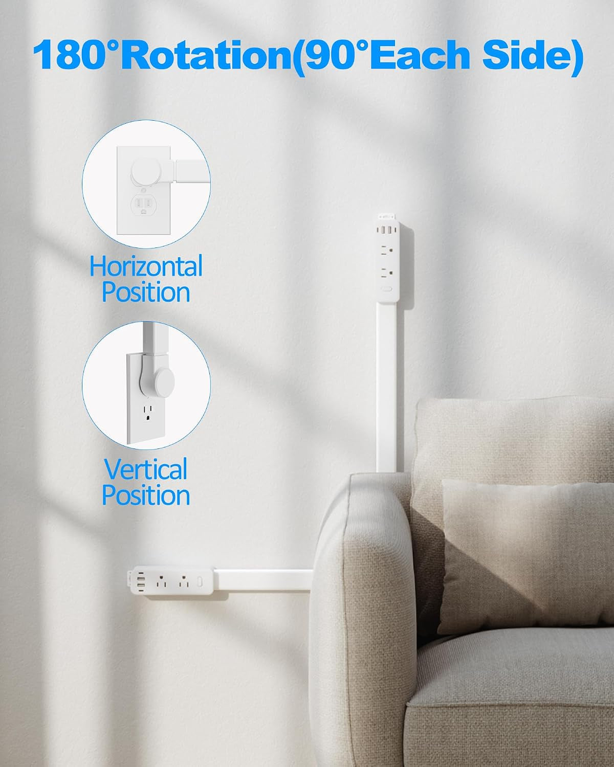 Power Strip Extender Stick