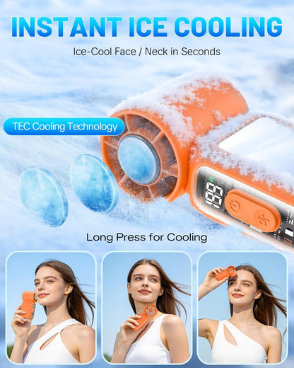 Handheld Fan With Mirror (High-Speed)