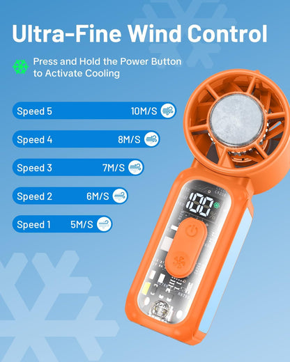 Handheld Fan With Mirror (High-Speed)