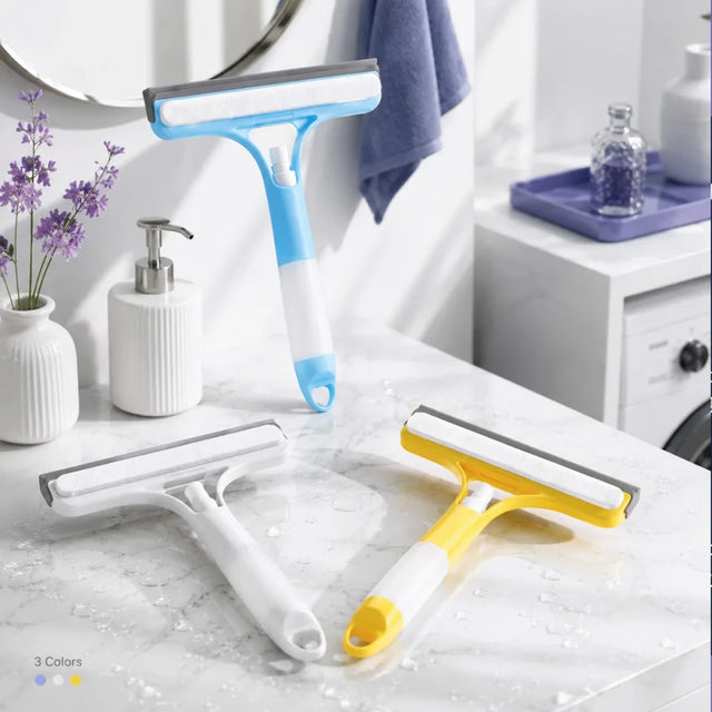 The Window Cleaning Scraper (3-In-1 With Spray)