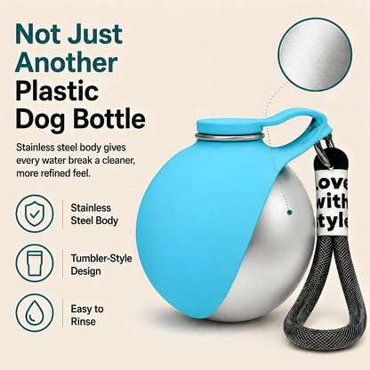 Portable Dog Water Bottle & Bowl (2-In-1)