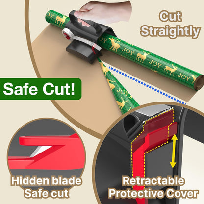 Wheel Wrapping Paper Cutter (2 Pack) 