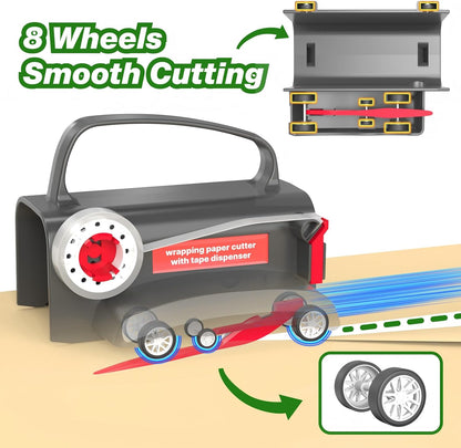 Wheel Wrapping Paper Cutter (2 Pack) 