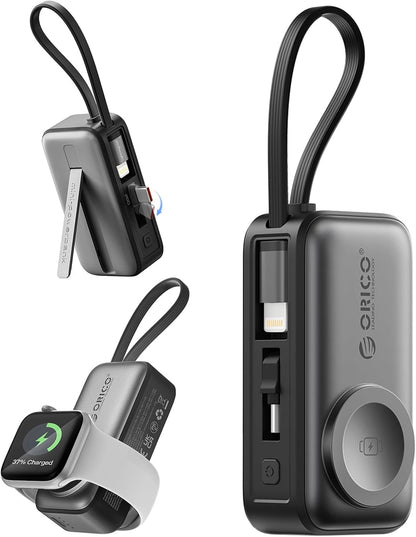 Portable Charger With Lightning Cable (4-In-1)
