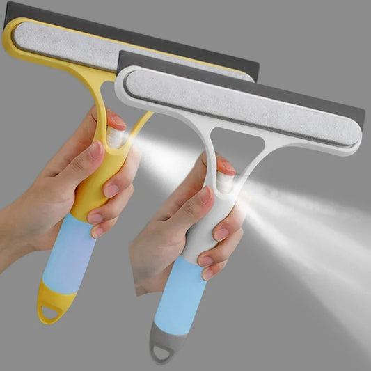 The Window Cleaning Scraper (3-In-1 With Spray)