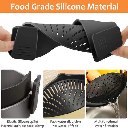Clip On Silicone Drainer