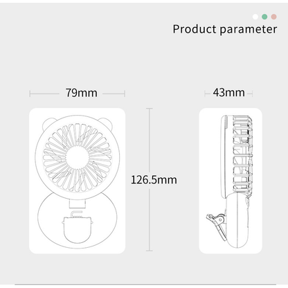 Portable Fill Light Fan