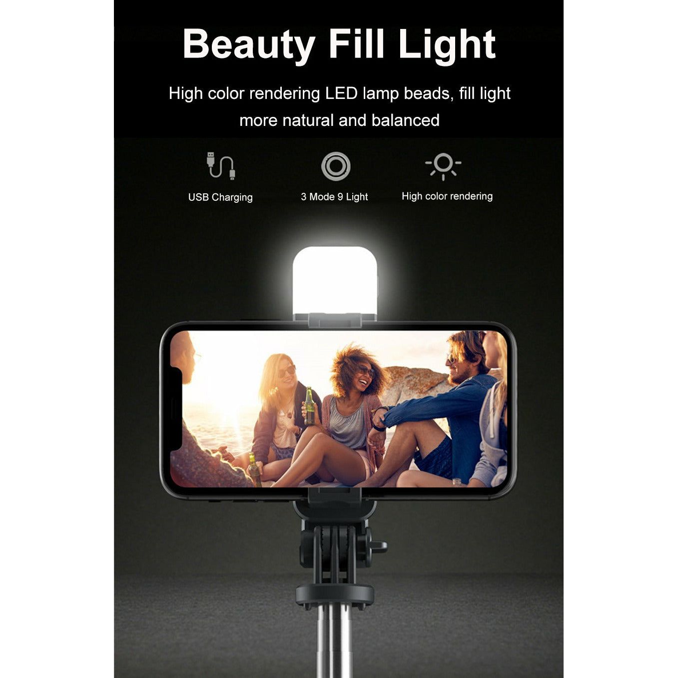  Bluetooth Selfie Stick Tripod