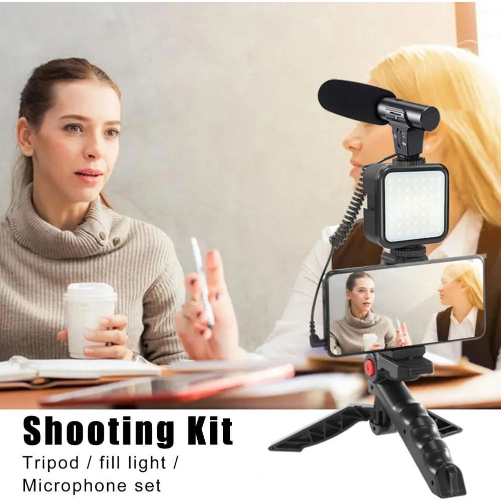 Vlogging Kit Phone Tripod (3 In 1)