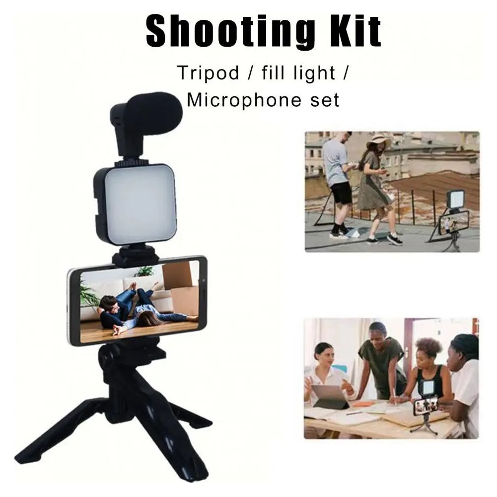 Vlogging Kit Phone Tripod (3 In 1)