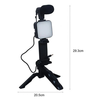 Vlogging Kit Phone Tripod (3 In 1)